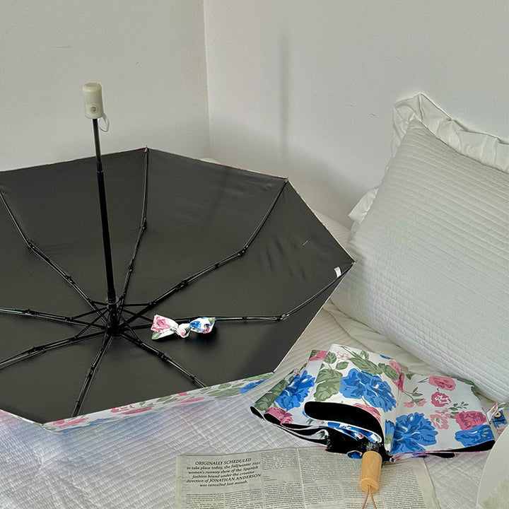 Women's Folding Umbrella with High-Quality Floral Design Stornfield