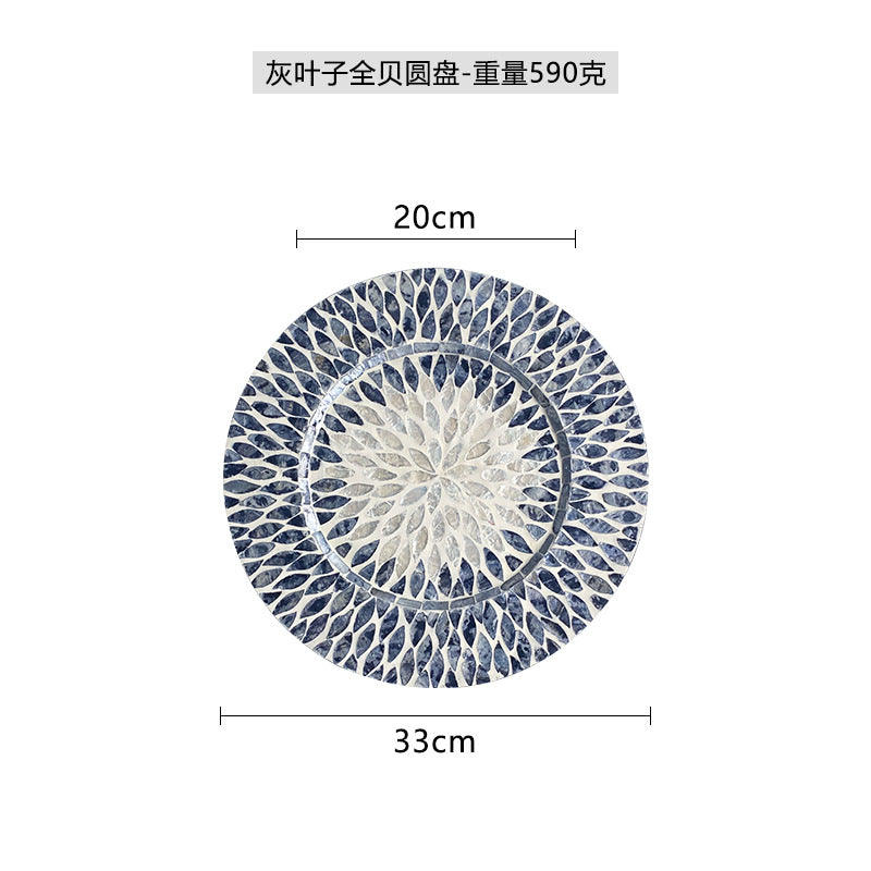 Ladies Elegant Porcelain Serving Platter with Unique Floral Pattern Stornfield