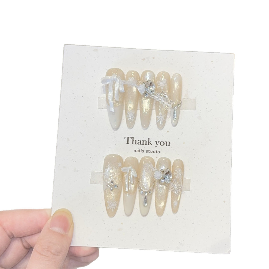 Artificial Nail Set with Festive Design Stornfield