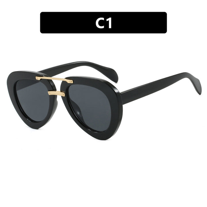 Womens extravagant sunglasses in modern heart design Stornfield