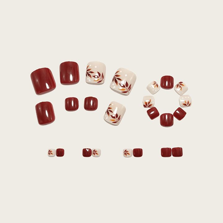 Artificial nails with elegant autumn motifs Stornfield