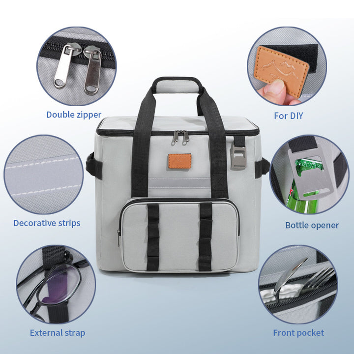 Insulated Multi-Pocket Cooler Tote Bag Stornfield