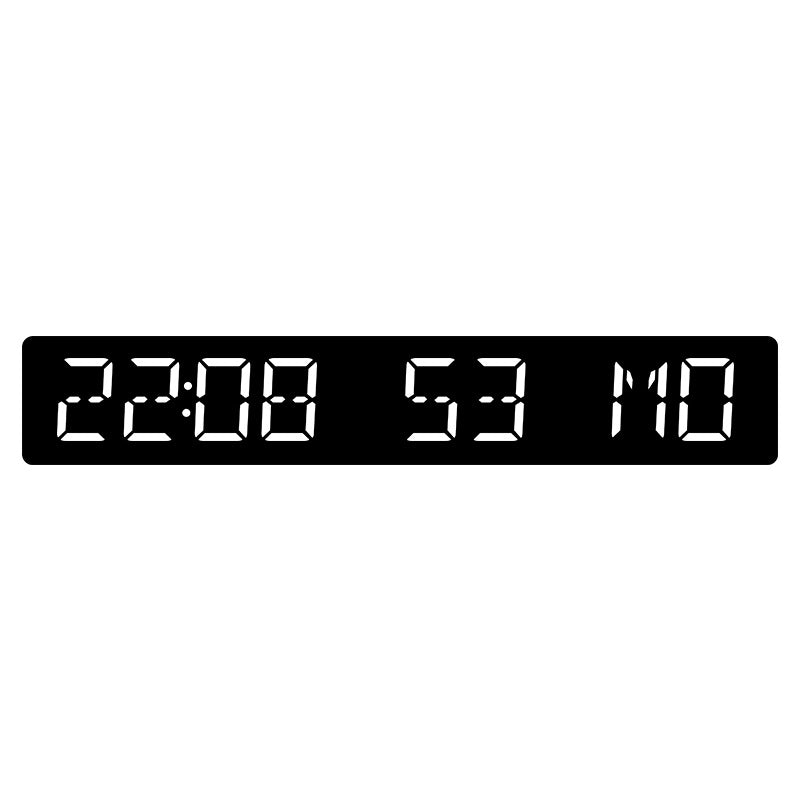 Digital wall clock with large LED display Stornfield