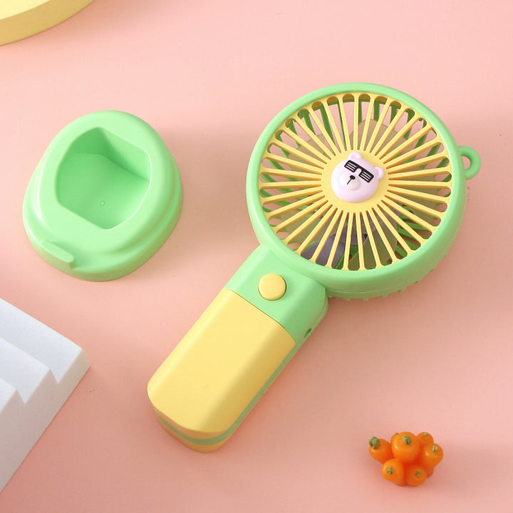 Ladies portable hand fan with cute animal design Stornfield