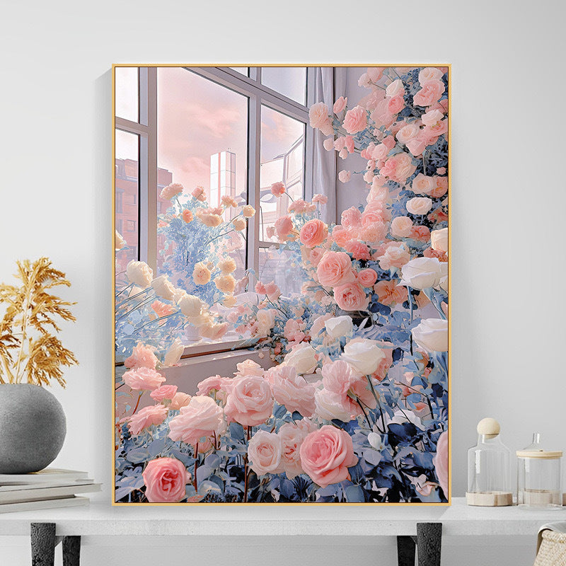 Floral Garden Scene Wall Art Stornfield