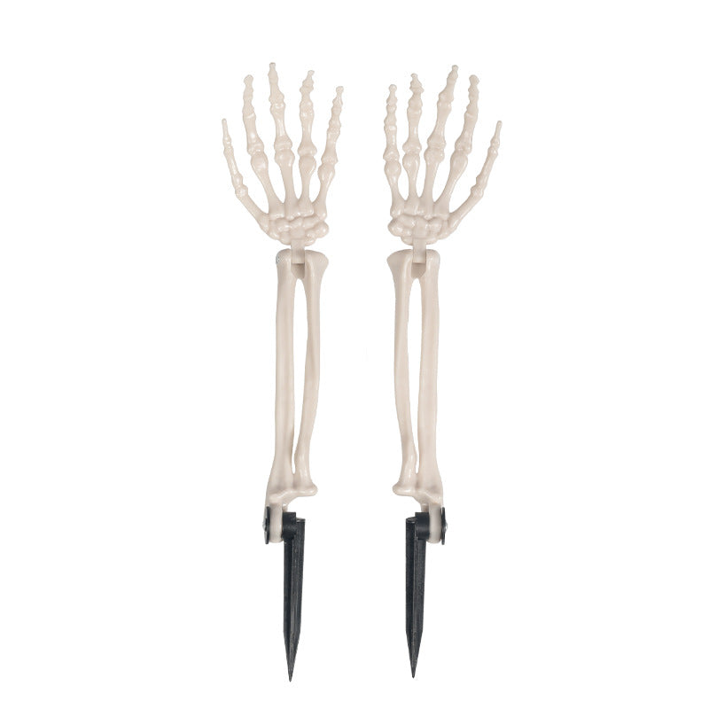 Glow-in-the-Dark Skeleton Hand Garden Stake Stornfield