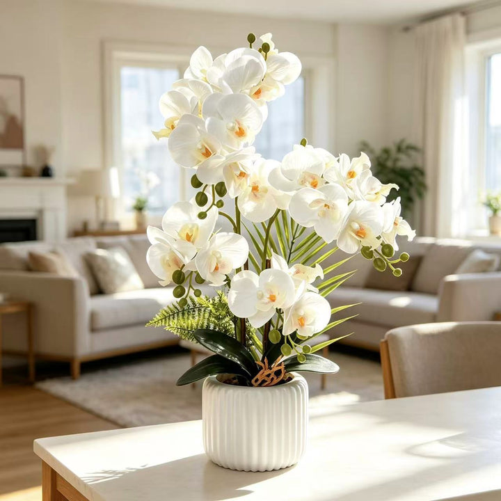 Artificial Orchid Arrangement for Decorative Home Display