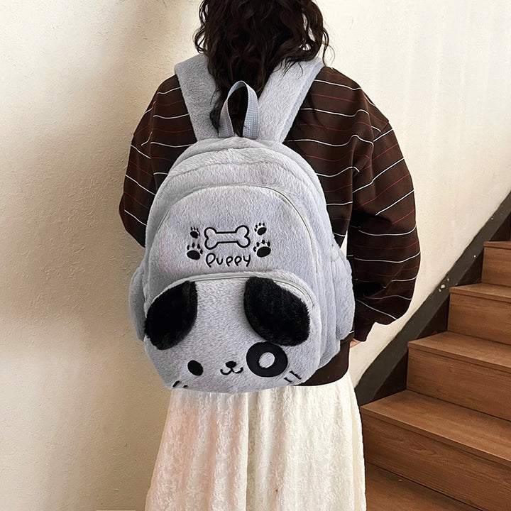 Plush backpack with dog design Stornfield