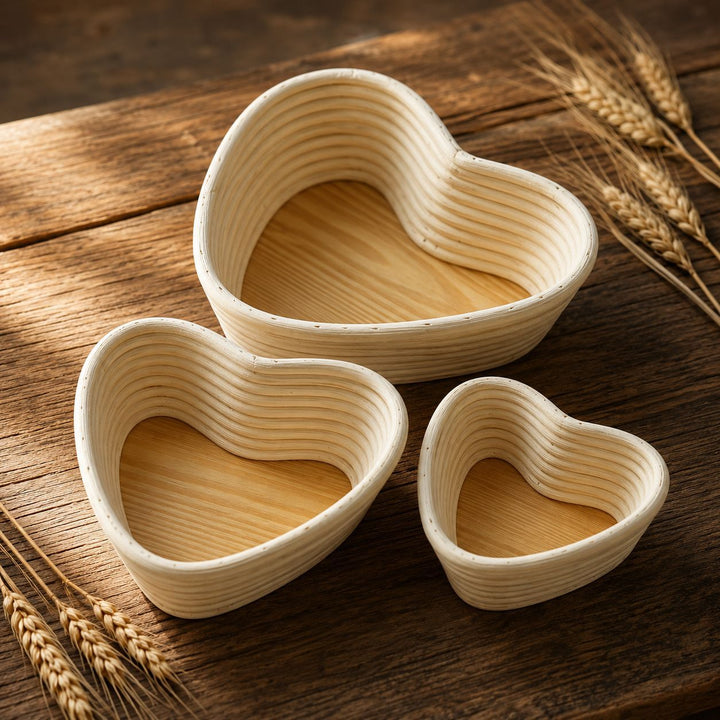 Artisan Heart-Shaped Woven Storage Basket Stornfield