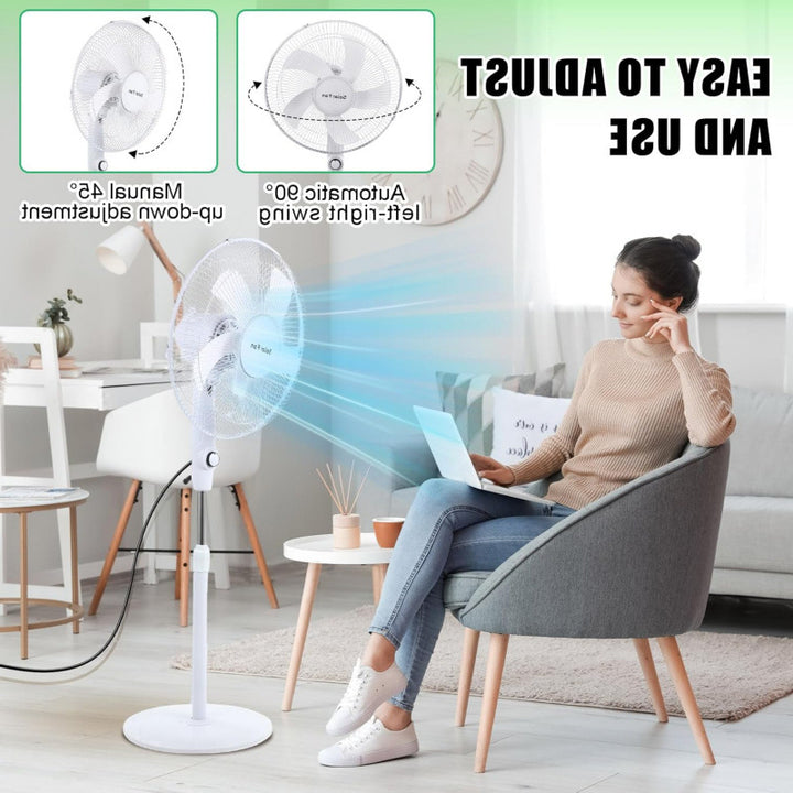 Unisex Solar-powered Stand Fan Stornfield