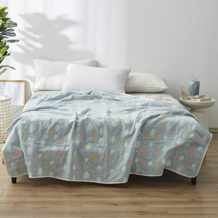 Women Elegant Blanket with Subtle Leaf Pattern Stornfield