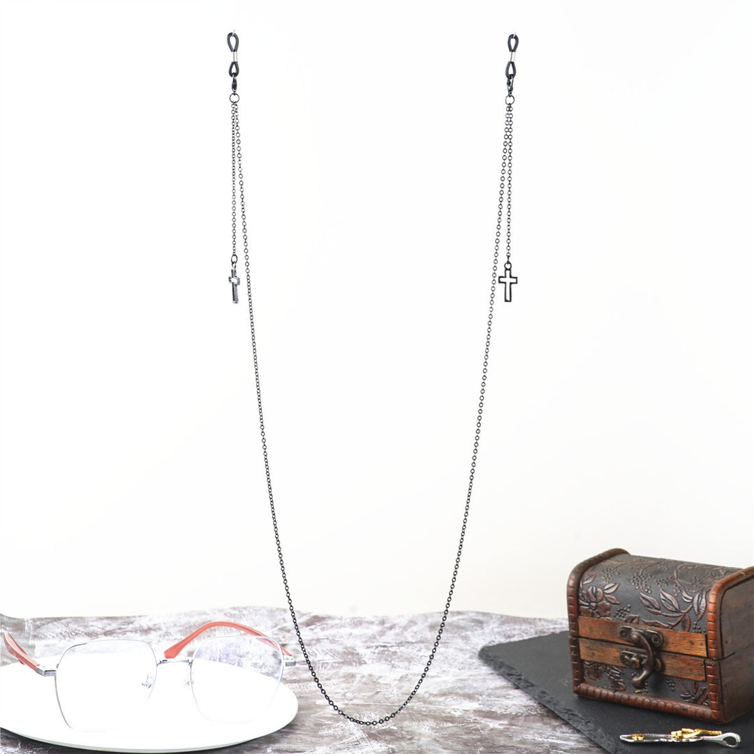 Dual Cross Pendant Eyewear Chain Stornfield