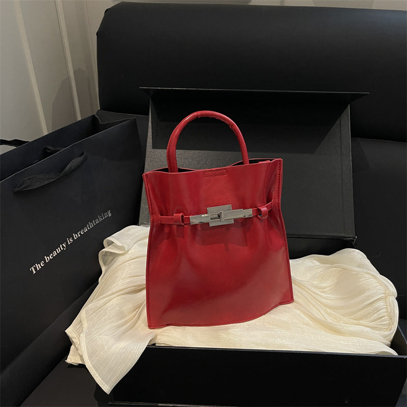 Elegant Structured Leather Handbag