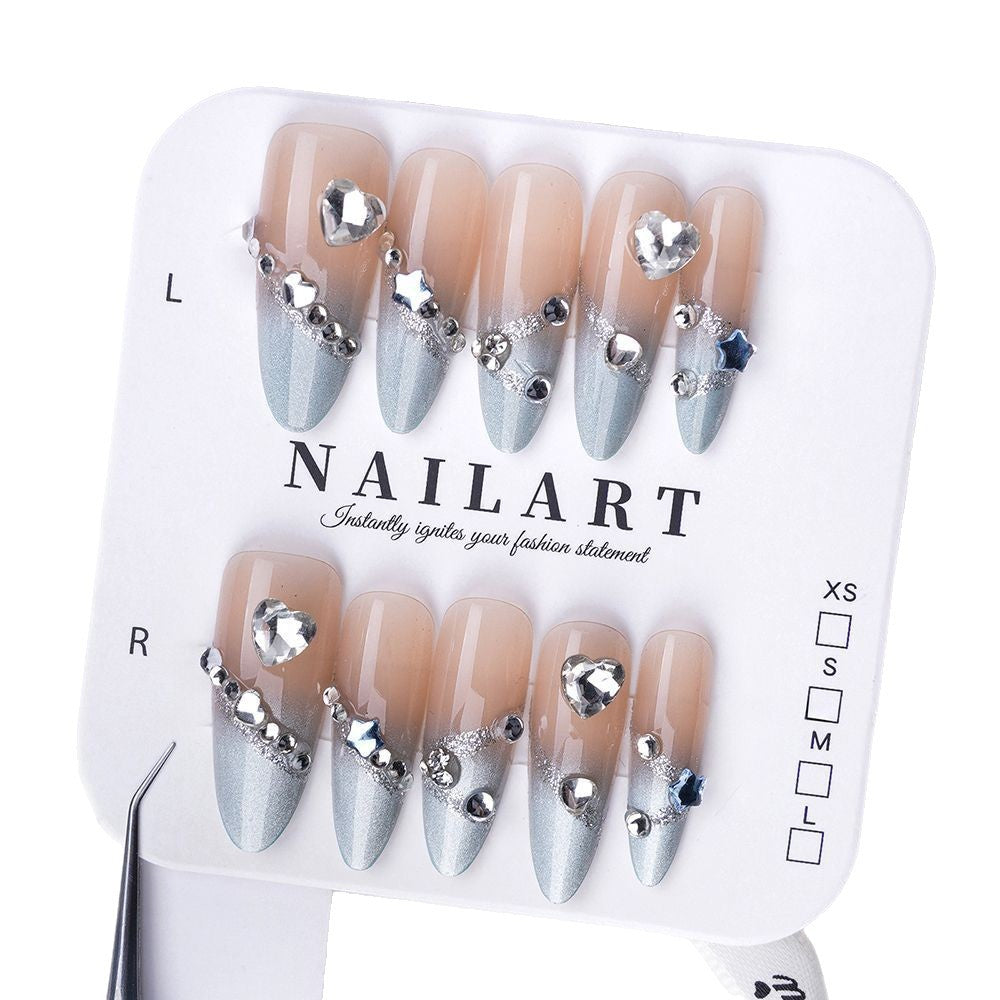 Artificial nails with elegant ombre finish Stornfield
