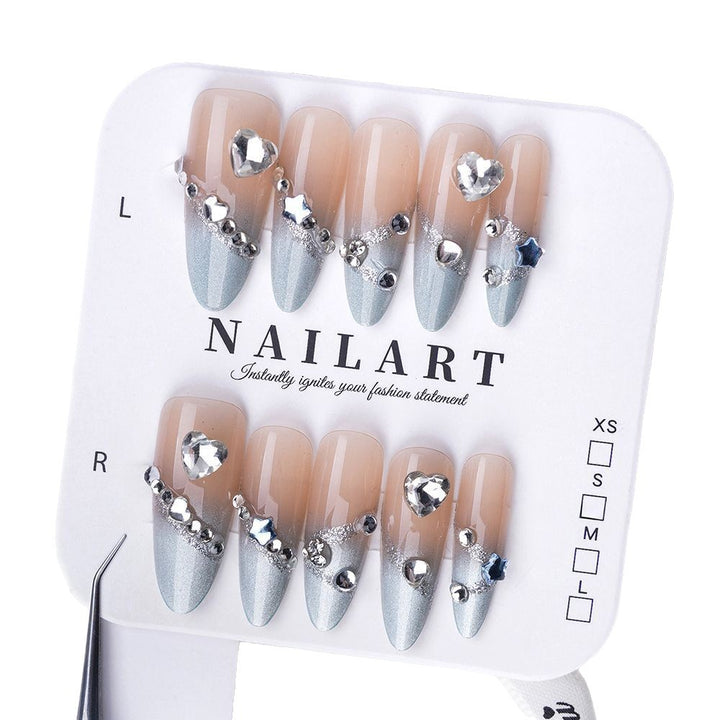 Artificial nails with elegant ombre finish Stornfield
