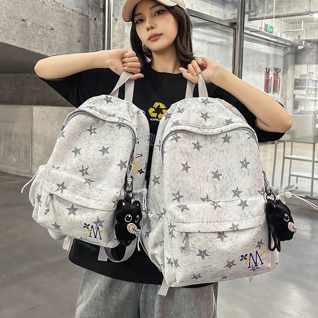 Star-Embellished Everyday Backpack Stornfield