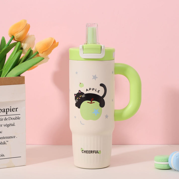 Cartoon-Printed Insulated Travel Mug Stornfield