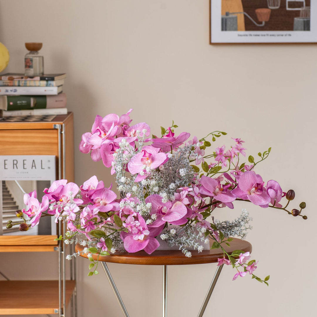 Lifelike Orchid Floral Centerpiece