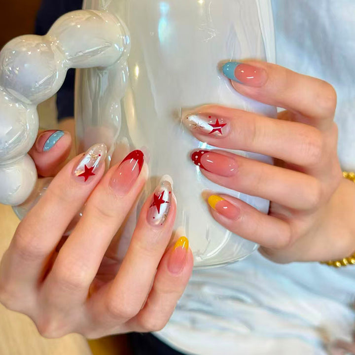Whimsical Bunny-Themed Press-On Nail Art Set Stornfield