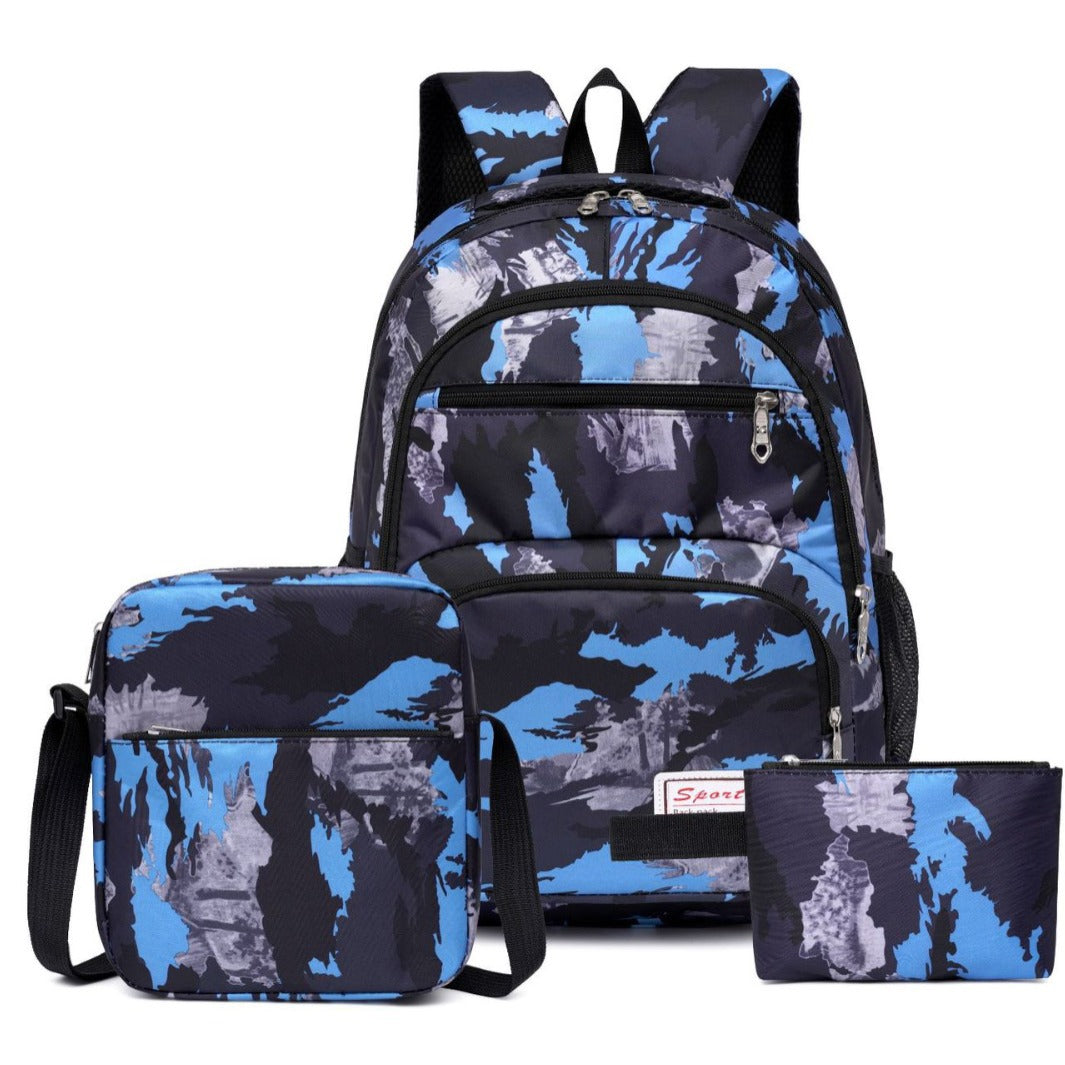 School backpack with multiple compartments and matching accessories Stornfield