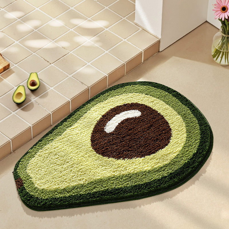 Decorative Lemon Shaped Rug for Home Decor
