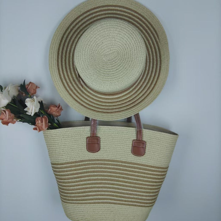 Beach bag and sun hat set Stornfield