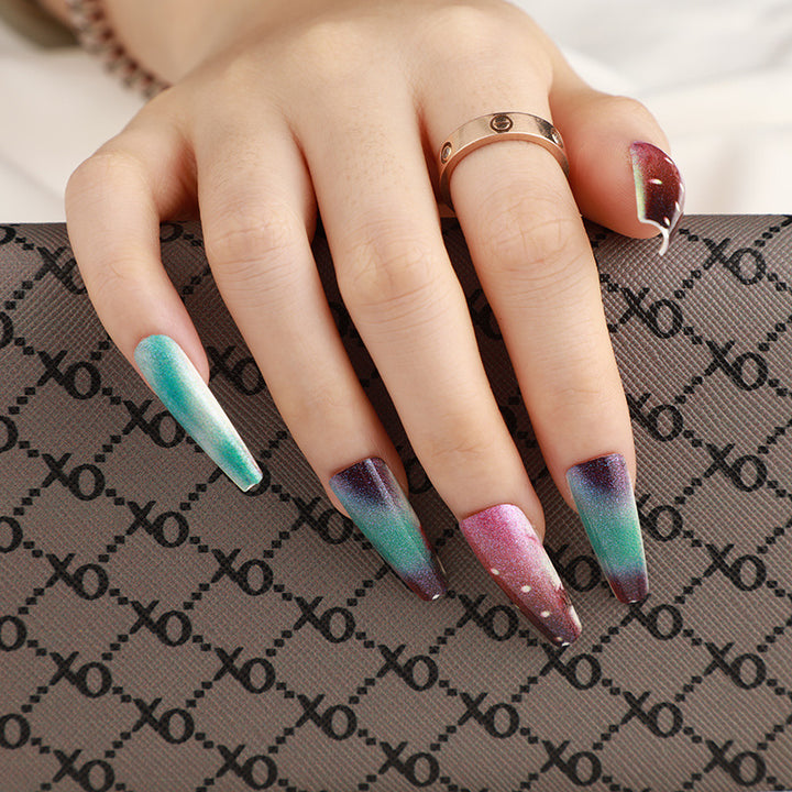 Artificial nails with star and moon design Stornfield