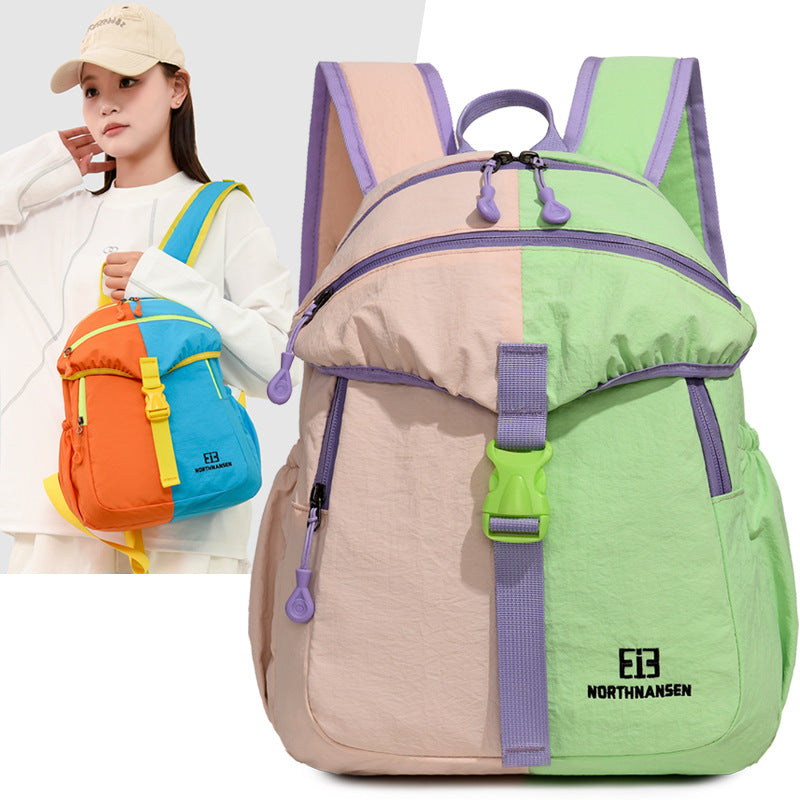 Color-Block Multi-Pocket Backpack Stornfield