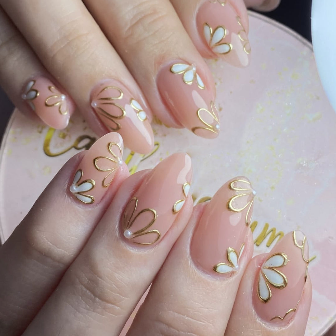 Floral-Inspired 3D Nail Art Extensions Stornfield