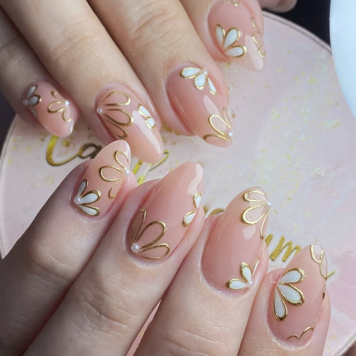 Floral-Inspired 3D Nail Art Extensions Stornfield