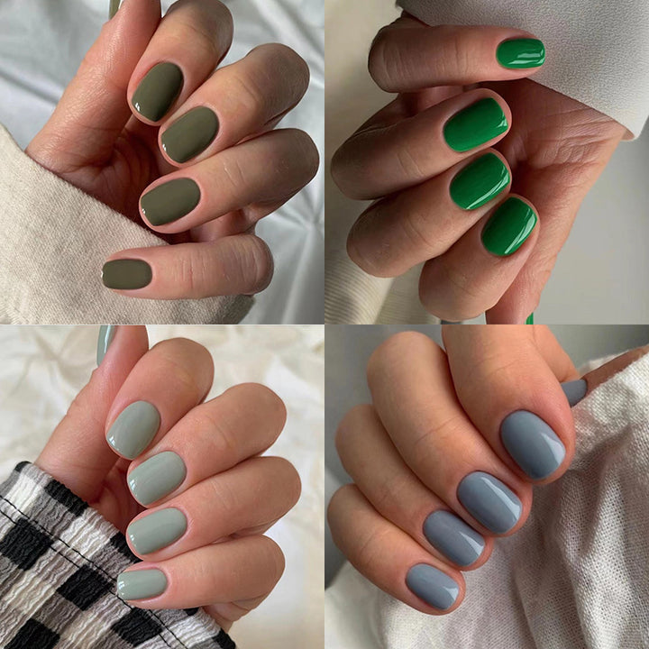 Creative Nail Art with Elegant High Gloss Finish Stornfield