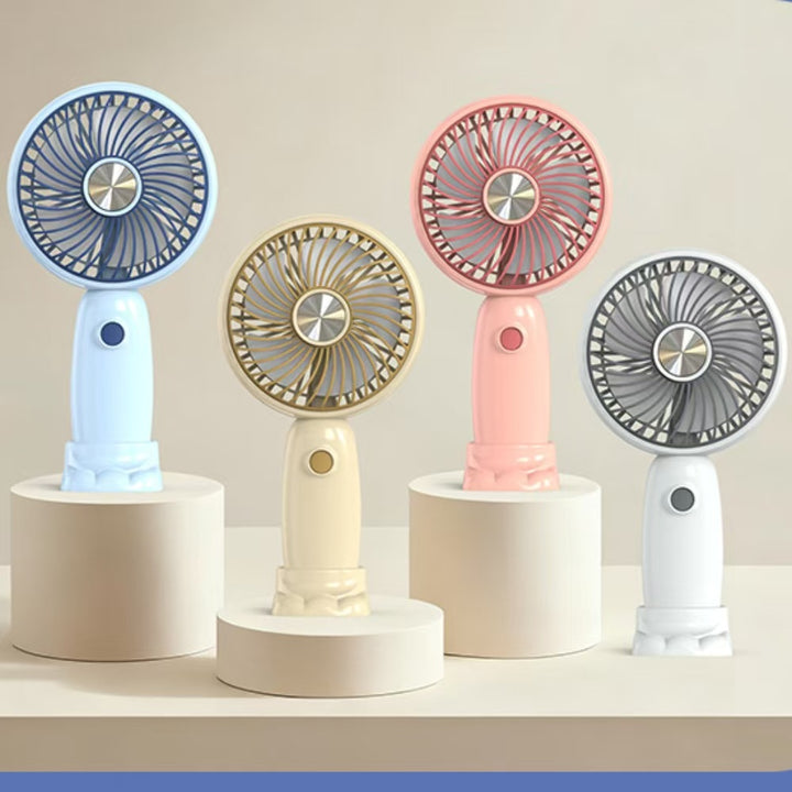 Ladies Portable Hand Fan in playful Bear Design Stornfield
