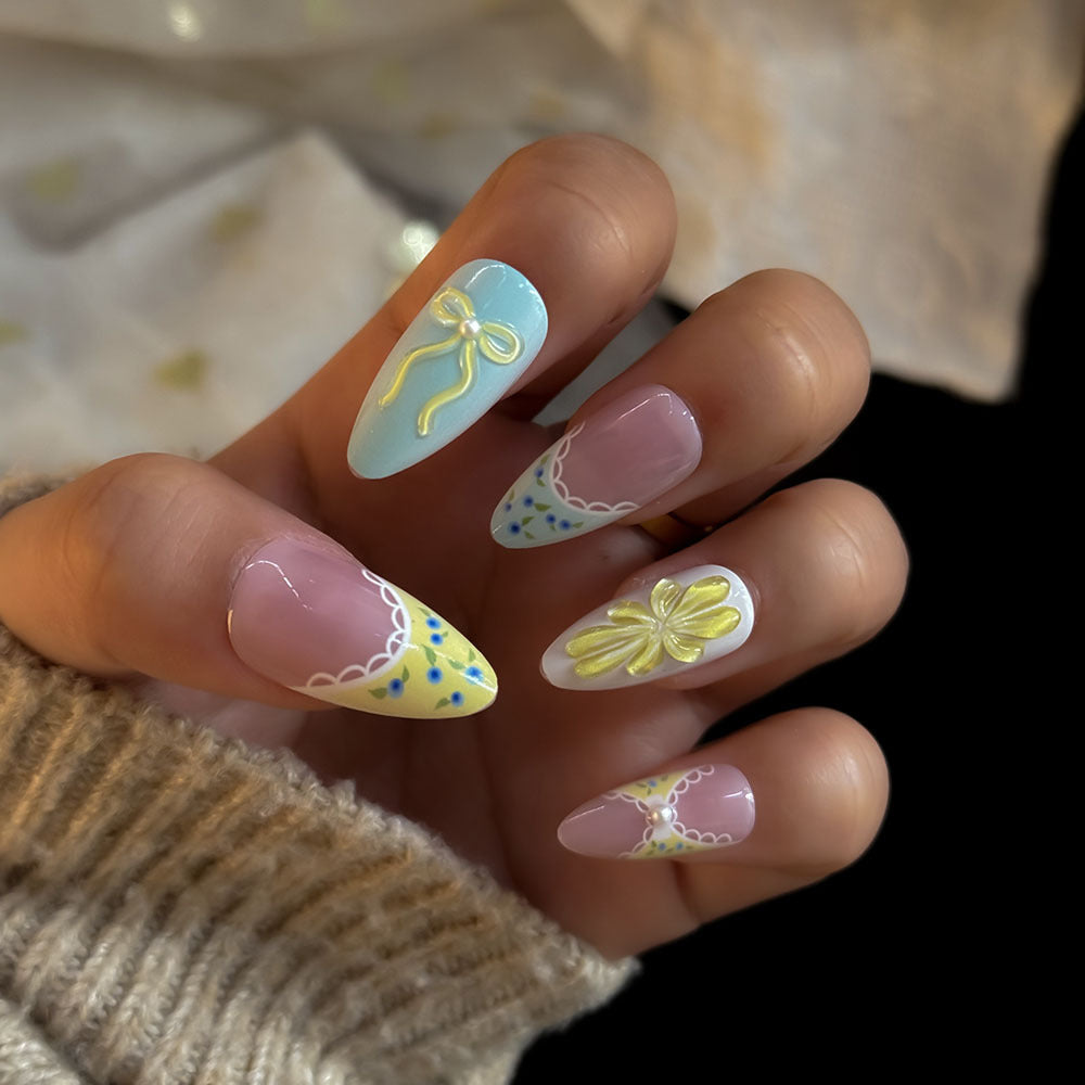 Artistic Decorative Press-On Nail Set Stornfield