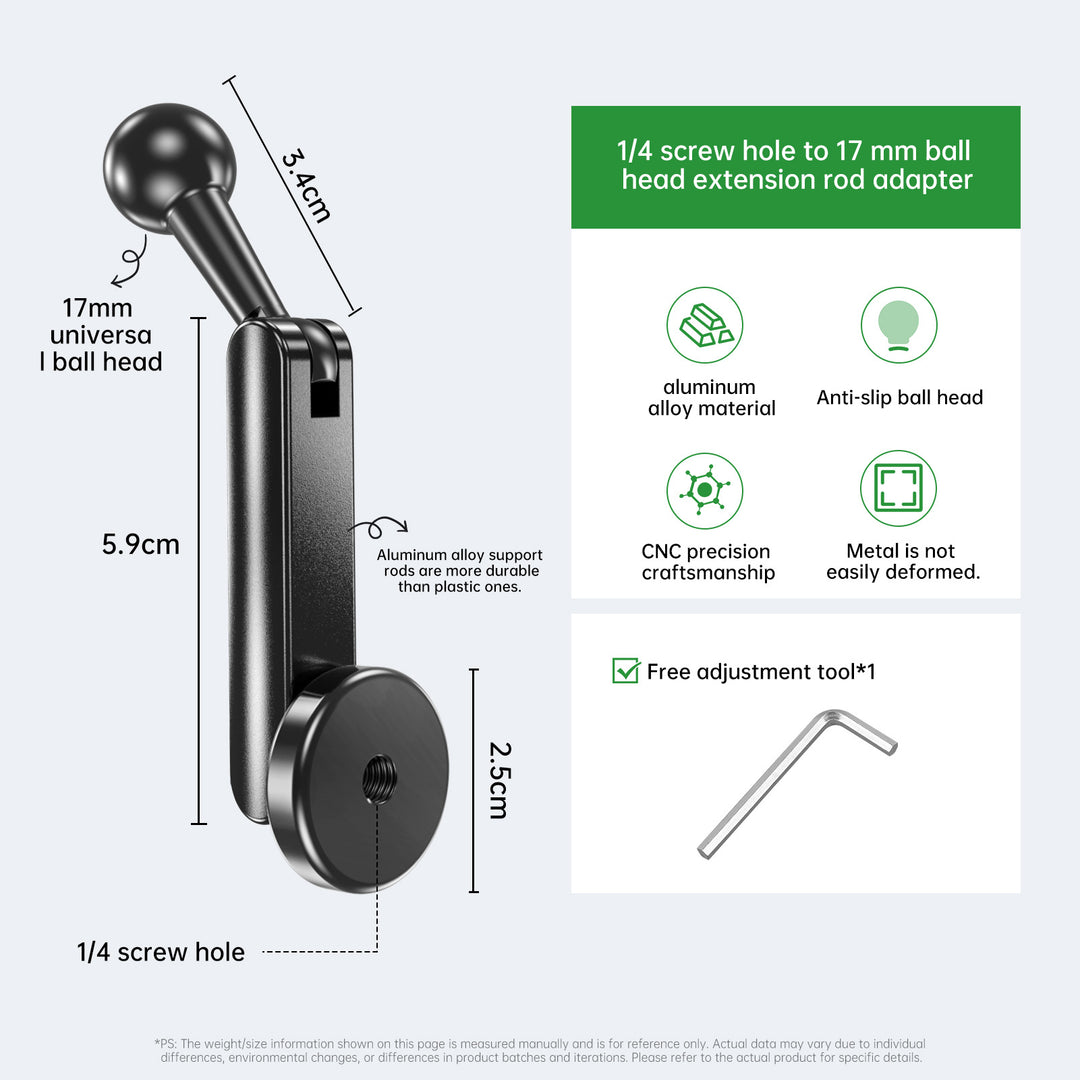 Unisex Adapter for 17 mm Ball Head Stornfield