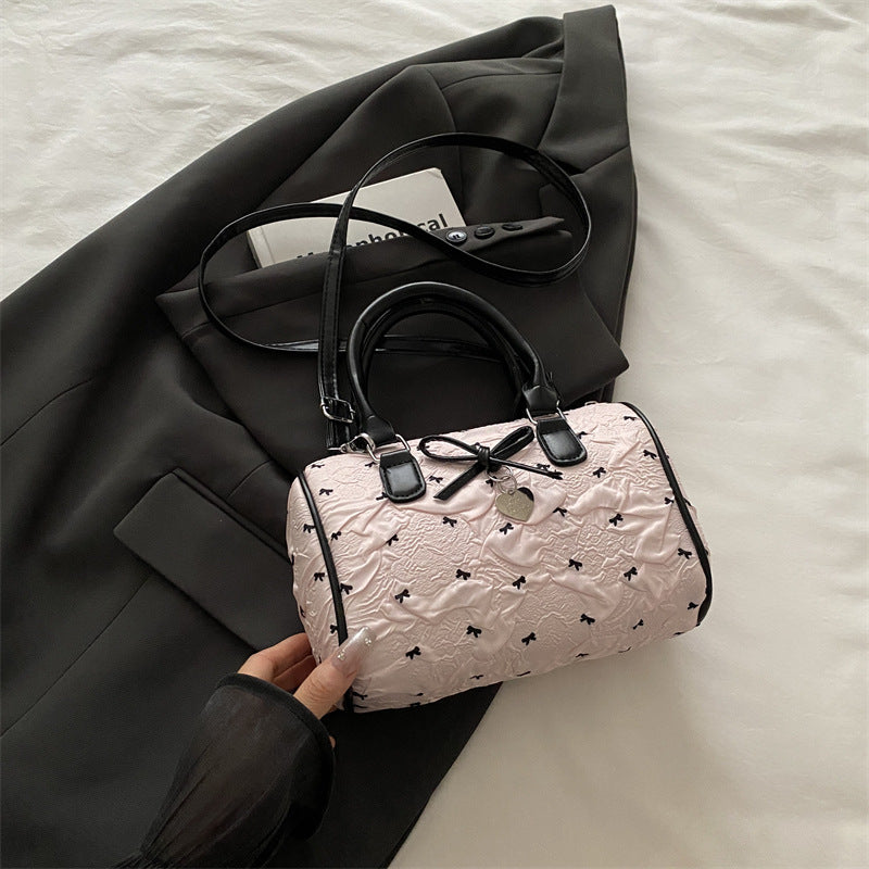 Quilted Bow-Detail Mini Handbag