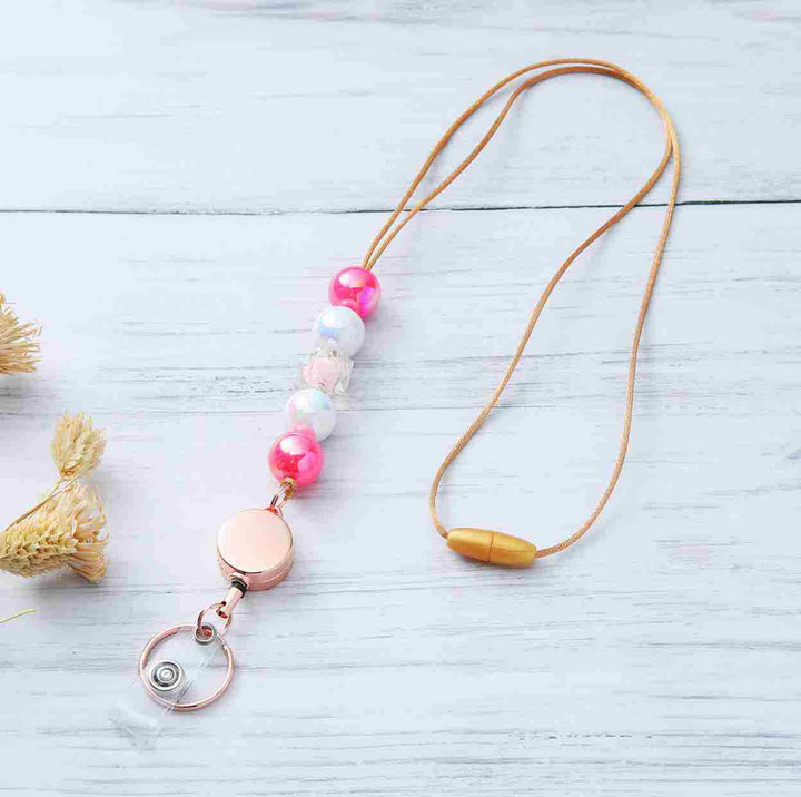 Decorative Beaded ID Badge Lanyard Stornfield