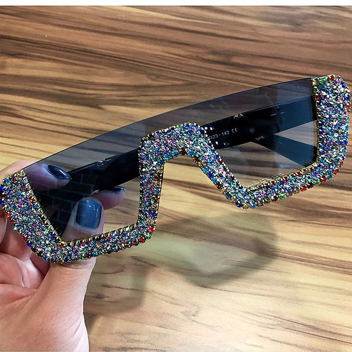Ladies elegant glitter sunglasses with striking frame Stornfield