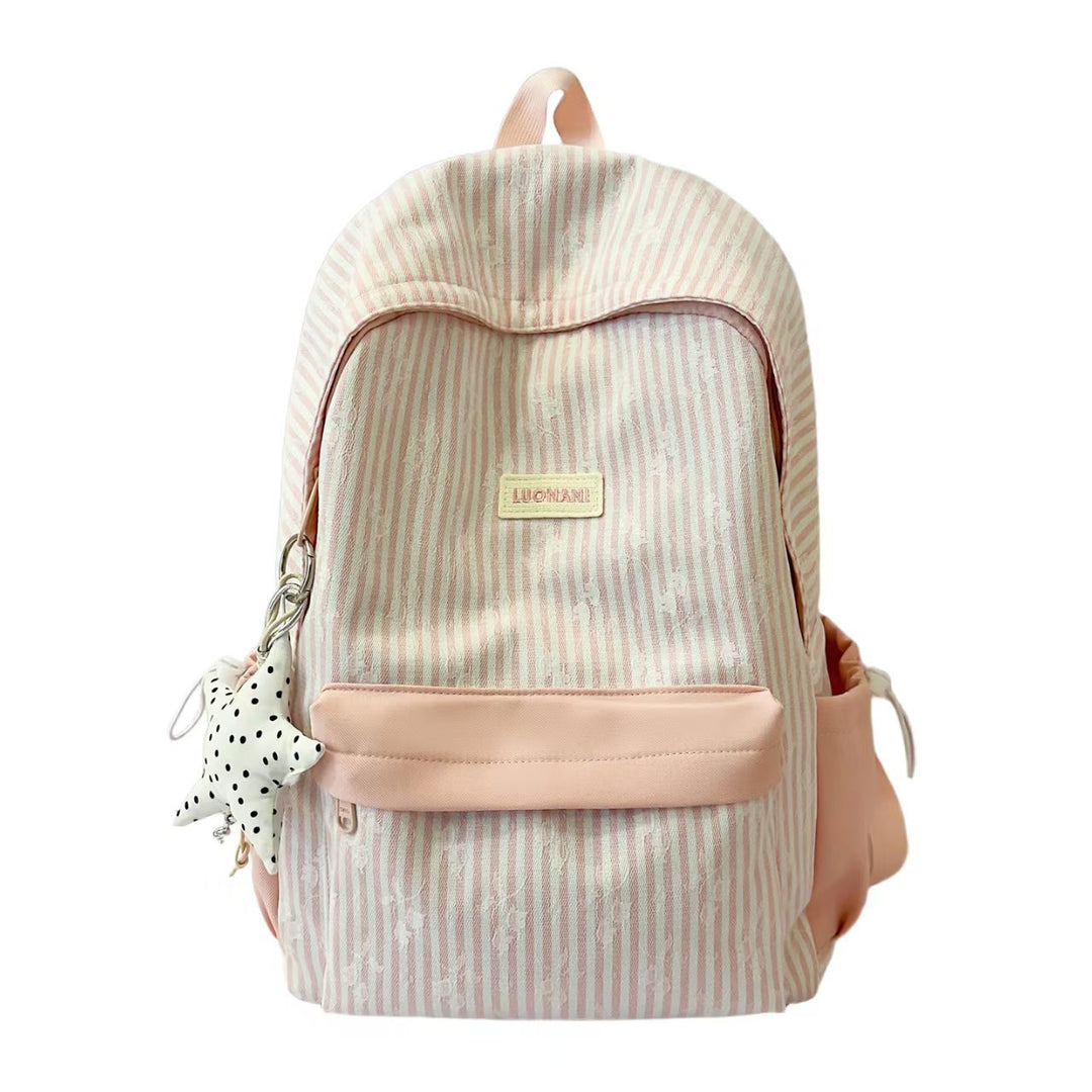 Lightweight Striped Casual Backpack Stornfield