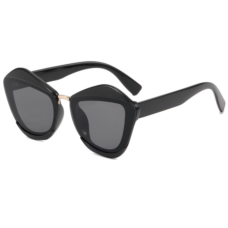 Women striking designer sunglasses with extravagant frame Stornfield