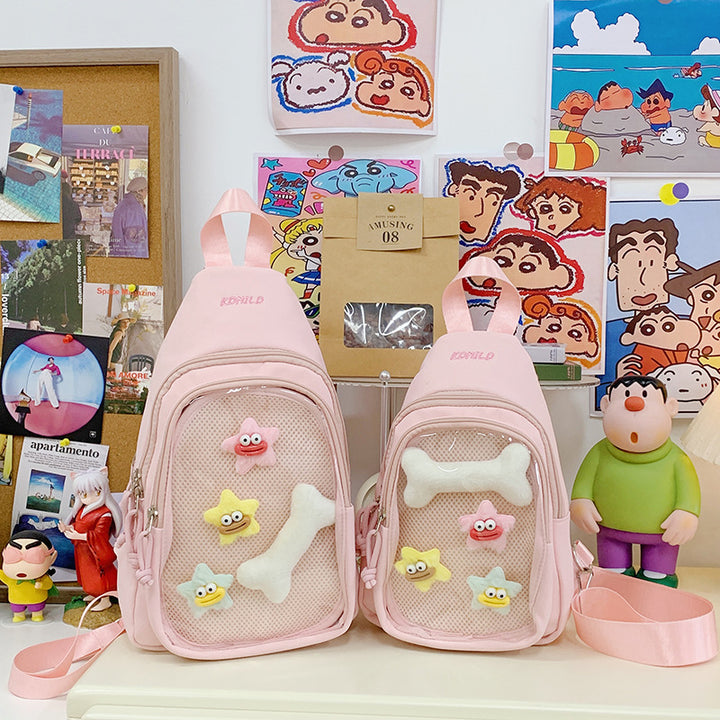 Whimsical Cartoon-Themed Sling Backpack Stornfield