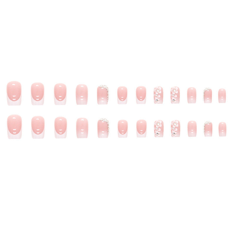 Deluxe Floral Acrylic Press-On Nail Tips Stornfield