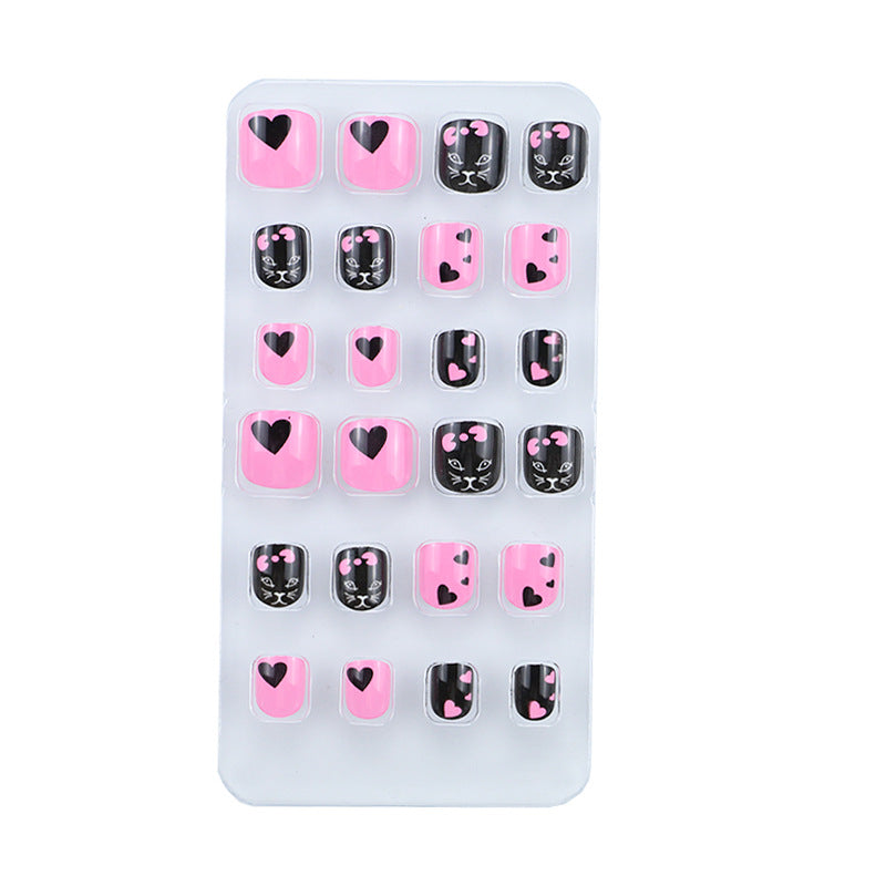 Playful Cartoon Animal Press-On Nail Set Stornfield