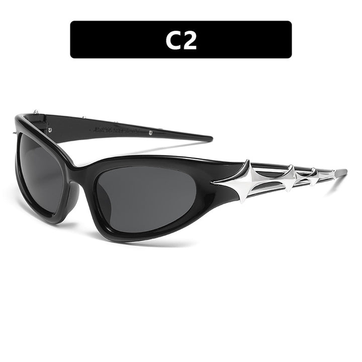 Women futuristic sunglasses with unique star design Stornfield