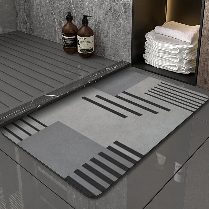 Modern Geometric Design Bath Mat
