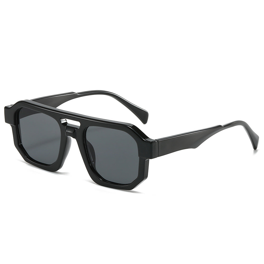 Fashion-Forward Geometric Oversized Sunglasses Stornfield
