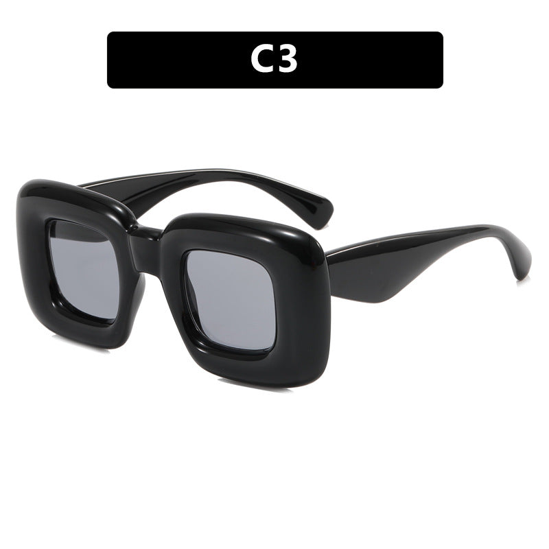 Women rectangular sunglasses with wide frame and protective UV filter Stornfield