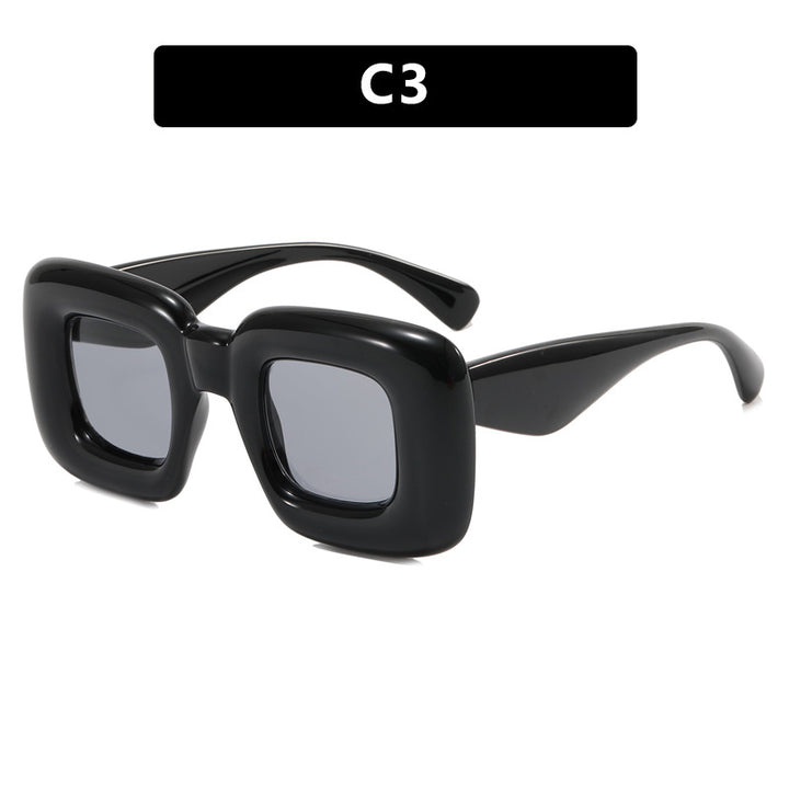 Women rectangular sunglasses with wide frame and protective UV filter Stornfield