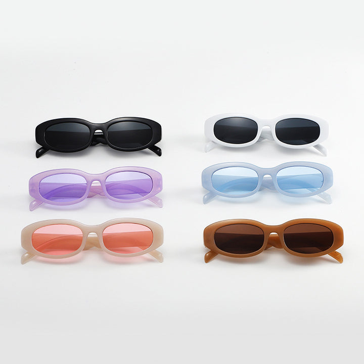 Ladies fashionable sunglasses in minimalist oval design Stornfield