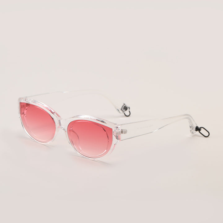 Women's fashionable sunglasses with transparent frame and UV protection Stornfield