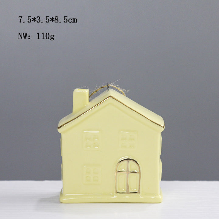 Ceramic House-Shaped Decorative Stornfeild